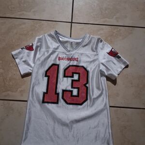Kids White and Red Sports Jersey